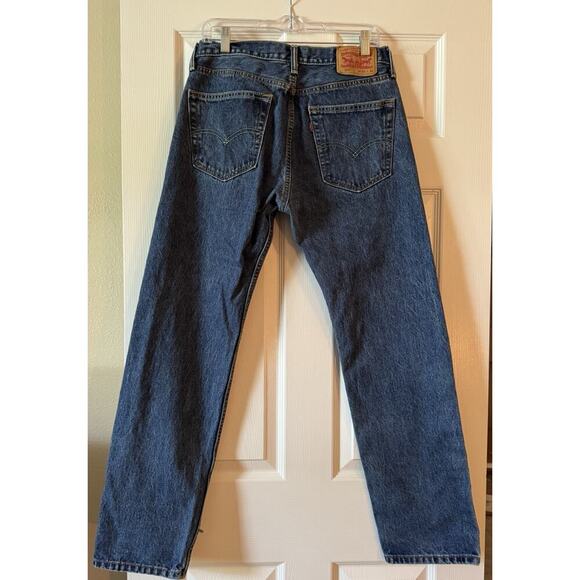Levis 505 Distressing Jeans Mens Size 32x32 Straight - Picture 4 of 7